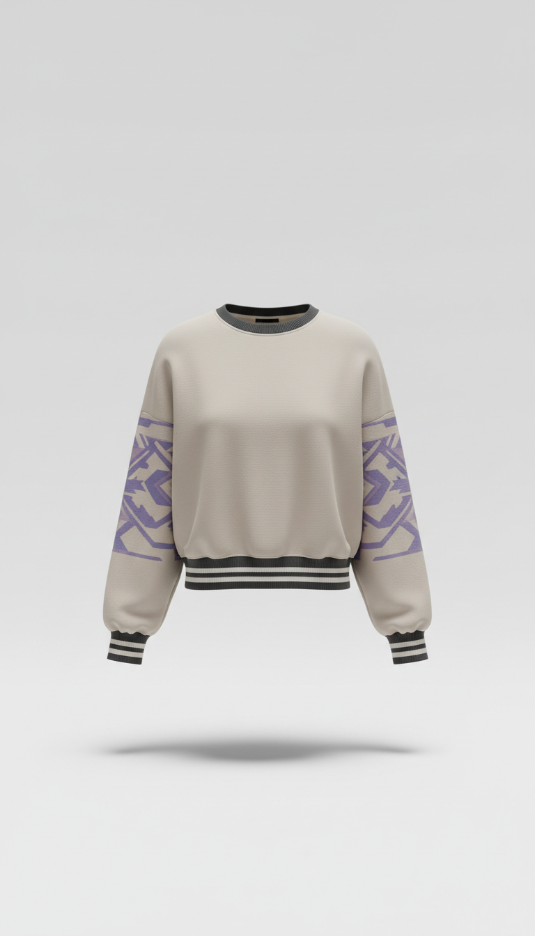 Sudadera cropped Arena Suave
